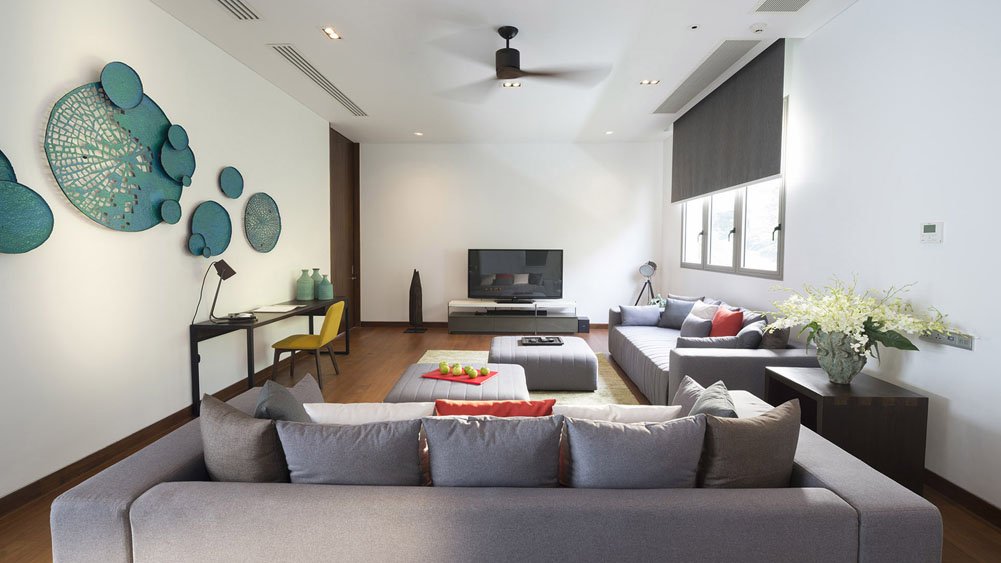 Malaiwana Penthouse - Modern living area